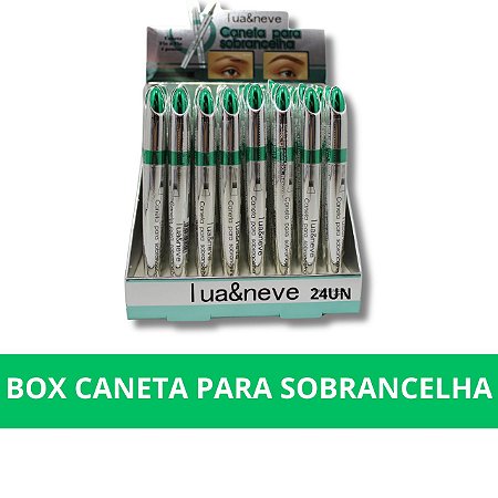 BOX CANETA PARA SOBRANCELHA 24UN