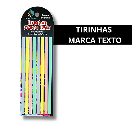 Tirinha de Marcar Texto Pacote com 160 Tirinhas