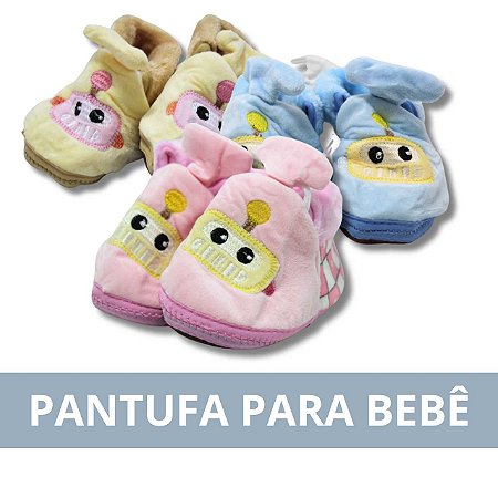 Pantufa para Crianças Formato de Robô