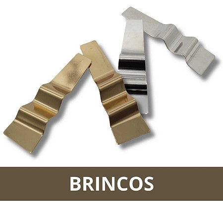 Brincos com Design Comprido  - Dourado e Prata