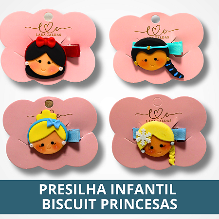 Presilha Infantil Biscuit Princesas
