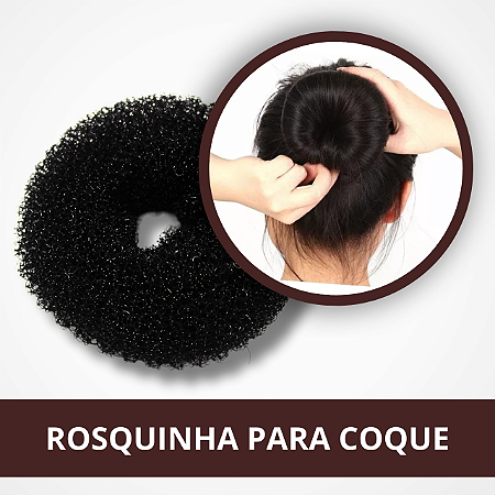 Rosquinha Esponja Donut para Coque - Pequeno