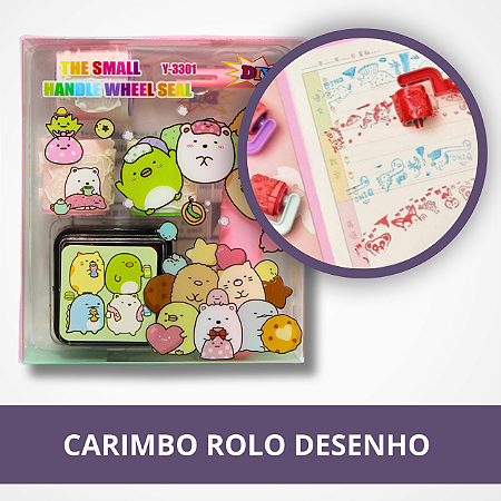 Carimbo em Rolo de Desenhos - Diversas Variações