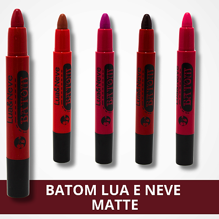 Batom Matte Bastão Fino 13-14 - Lua&Neve