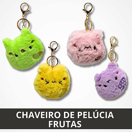 Chaveiro de Ursinho de Pelúcia - Frutas
