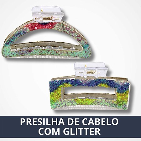 Presilha de Cabelo Colorida - 2 Formatos