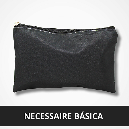 Necessaire Preta Básica 27X17cm
