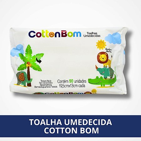 Toalhas Umedecidas Textura Macia - CottonBom