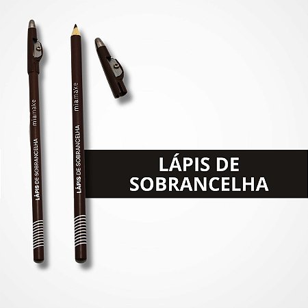 Lápis para Olho com Apontador Marrom Escuro - MiaMake