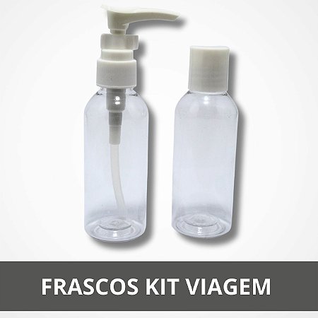 Kit Viagem com 2 Frascos para Banho 70ml