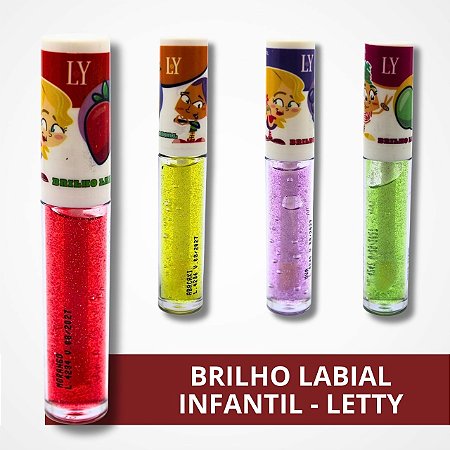 Brilho Labial Infantil de Frutas - Letty