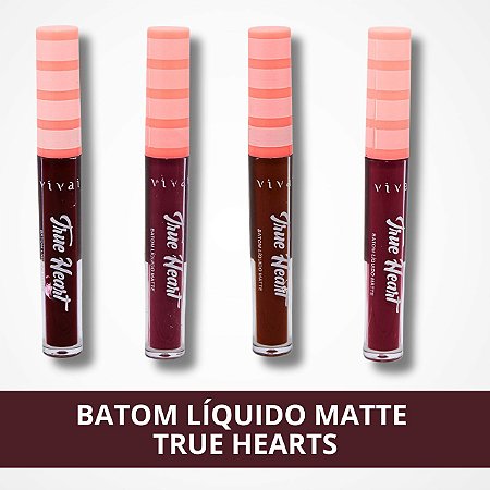 Batom Líquido Matte True Hearts - Vivai