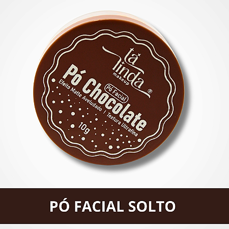 Pó Facial Chocolate Efeito Matte - Ta Linda Makeup