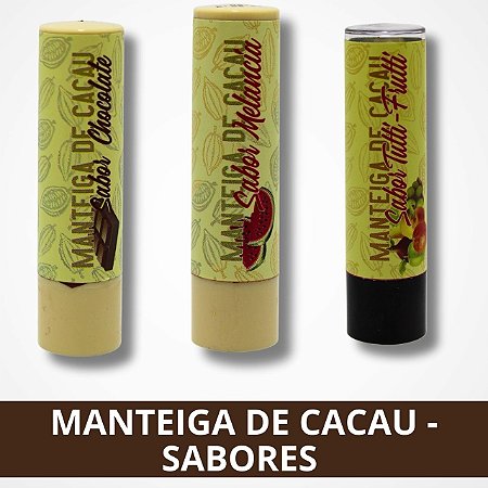 Manteiga de Cacau de Diferentes Sabores