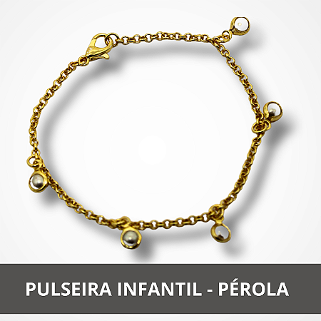 Pulseira Infantil - Pérola