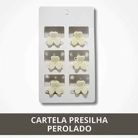 Cartela Presilha Perolado