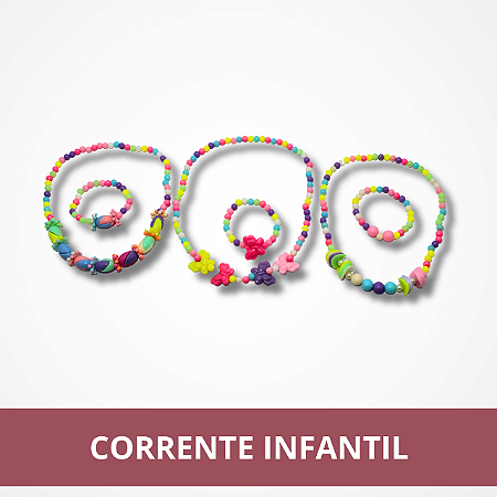 Pulseira e Colar Infantil - Sortido