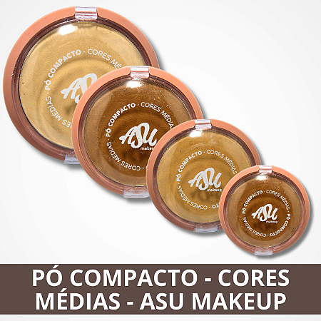Pó Compacto - Cores Médias - Asu Makeup