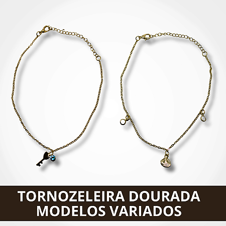 Tornozeleira Dourada - Modelos Variados
