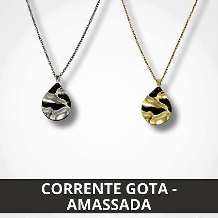 Corrente Gota - Amassada