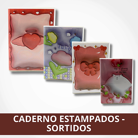 Caderno Estampado - Sortidos