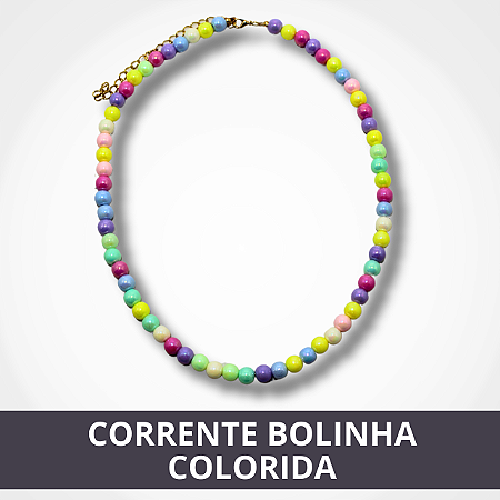 Corrente Bolinha Colorida