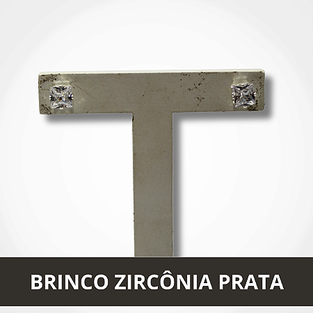 Brinco Zircônia Prata