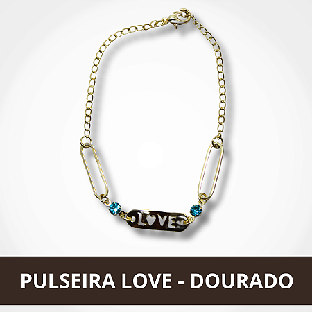 Pulseira Love - Dourado