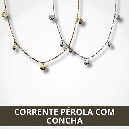 Corrente Pérola com Concha