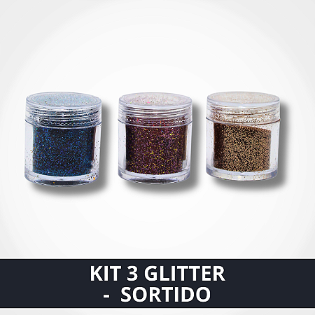 Kit 3 Glitter - Sortido