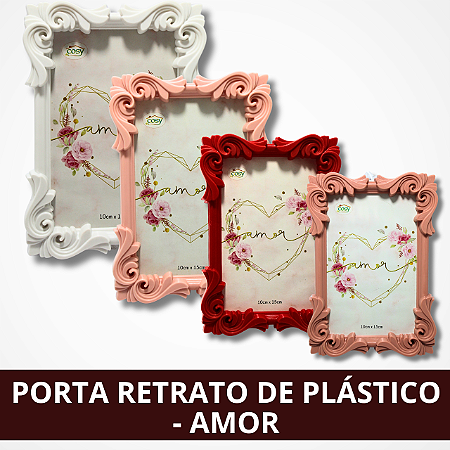 Porta Retratado Plástico - Amor