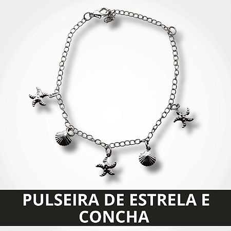 Pulseira Estrela e Concha