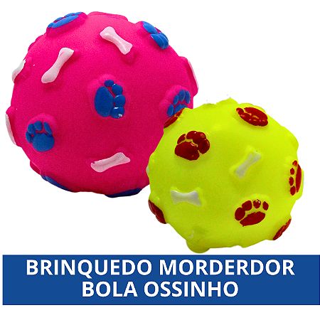 Bola de Ossinho Mordedor para Pet - Colorido