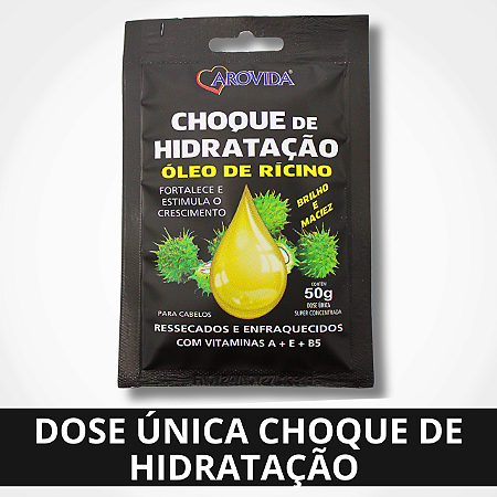 Dose Única - Choque de Hidratação - Óleo de Rícino