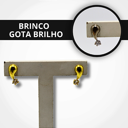 Brinco Gota Ponto de Luz