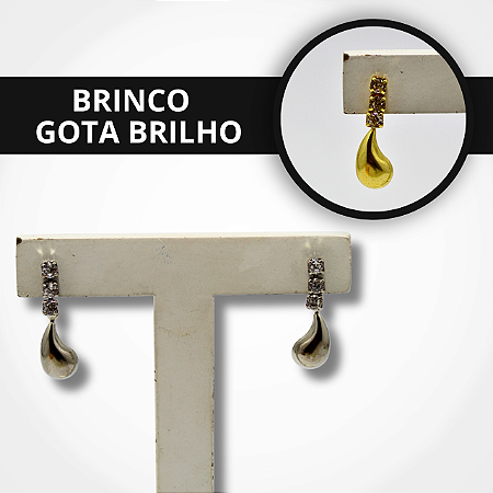 Brinco Gota Brilho