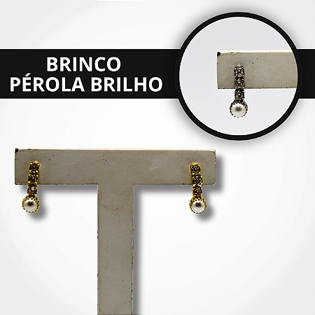 Brinco Pérola Brilho