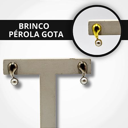 Brinco Pérola Gota