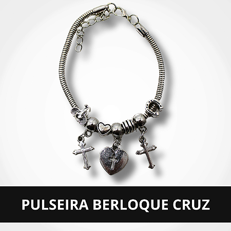 Pulseira Berloque Cruz