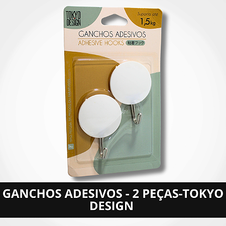 Ganchos Adesivos - 2 Peças - Tokyo Design