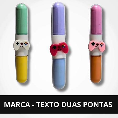 Marca - Texto Duas Pontas - Vídeo Game