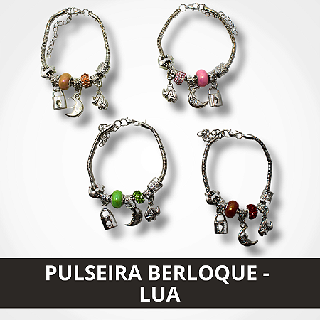 Pulseira Berloque Lua - Sortido