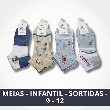Meias - Infantil - Sortidas - 9 -12