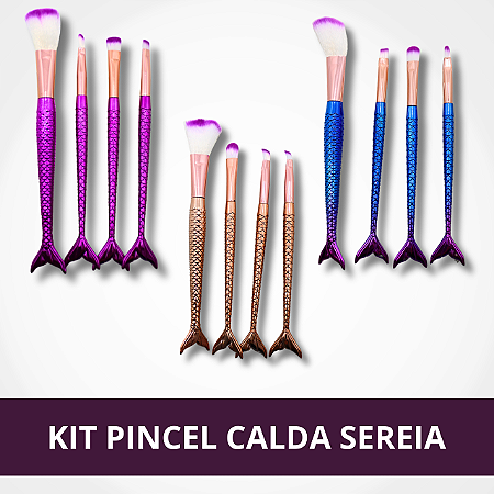 Kit Pincel Calda Sereia