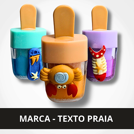 Marca - Texto Praia