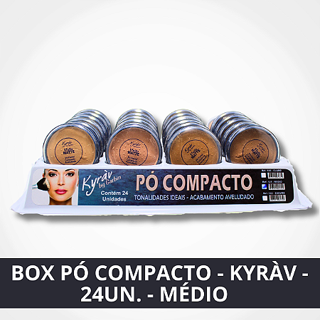 Box Pó Compacto - Cor: Médio  - Kyràv -  24un.