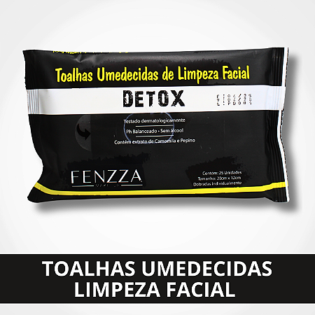 Toalha Umedecidas Limpeza Facial Detox