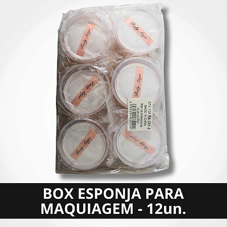 Box Esponja para Maquiagem - 12UN