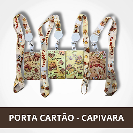 Porta Crachá / Cartão - Capivara - Sortido