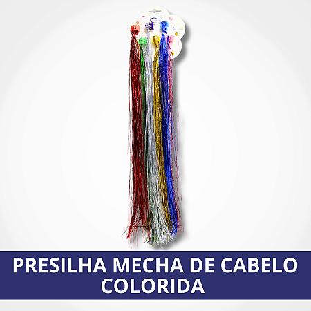 Presilha Mecha de Cabelo Colorida
